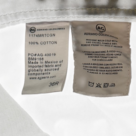 AG Adriano Goldschmied The Graduate Tailored Leg Jeans Men’s 36 Green NWT - Picture 4 of 8